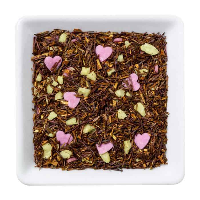 Verjaardagsthee feestelijke rooibos met amandel en suikerhartjes, De Heeren van 17