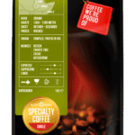 Rijke, aromatische koffiebonen van Mocca D'Or, single origin Ethiopië, fairtrade en biologisch, perfect voor espresso, cappuccino en lungo, verpakt in 1 kg stijlvolle zak.