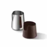 Elegant melkopschuimer set met roestvrij staal en kunststof, ideaal voor koffie- en cappuccinofans, handmatig en stijlvol design, perfect accessoires voor barista's, De Heeren van 17.