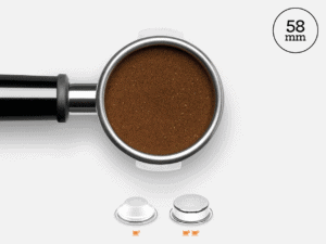 Koffiemolen met keramische maalschijf van 58 mm voor optimale koffiemaling, passend bij De Heeren van 17, gespecialiseerd in koffie en koffieaccessoires.