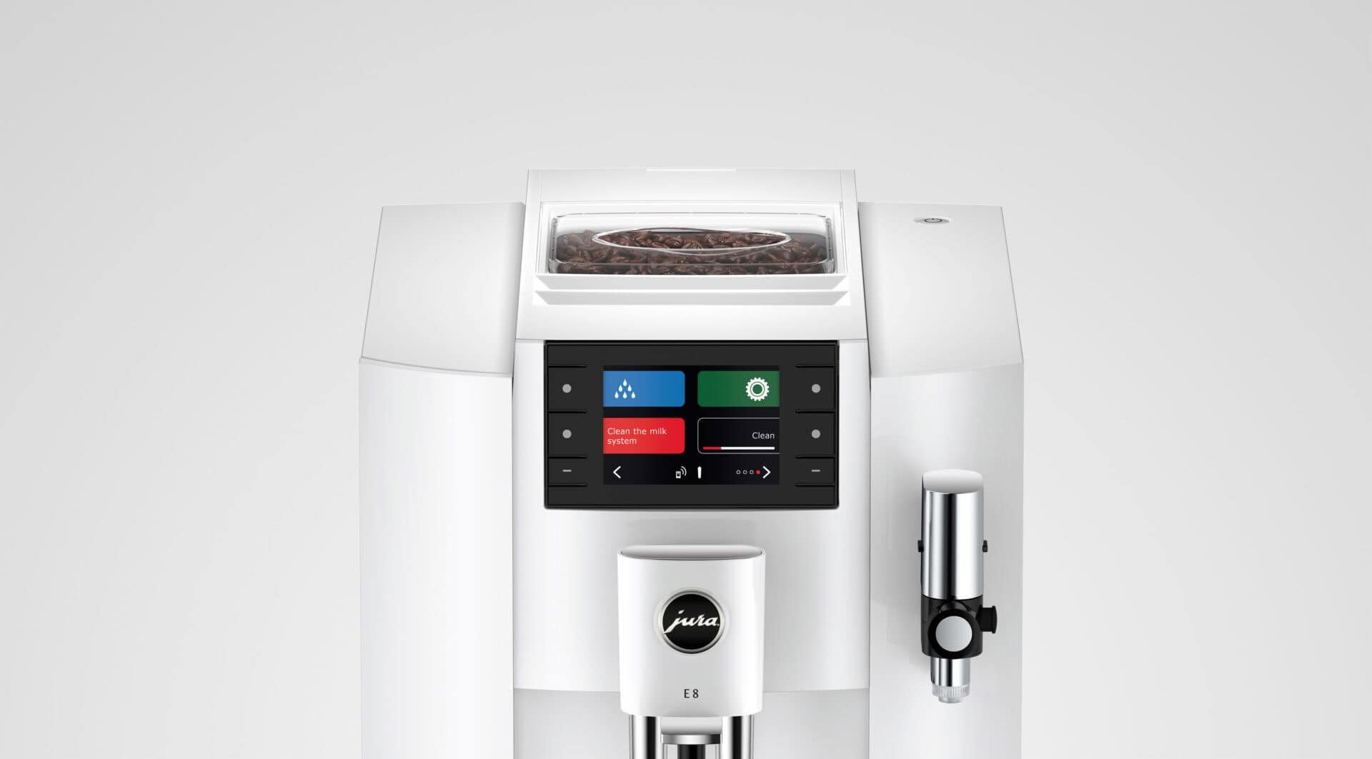Hoge precisie koffiezetmachine met touchscreen en automatische reiniging, ideaal voor horeca en professionele gebruik.