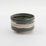 Matcha Bowl Unmon stoneware grijs beige Japanse chawan matchakom wolkenmotief De Heeren van 17