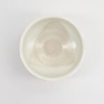 Matcha Bowl Kobiki bovenaanzicht wit mat glazuur stoneware detail
