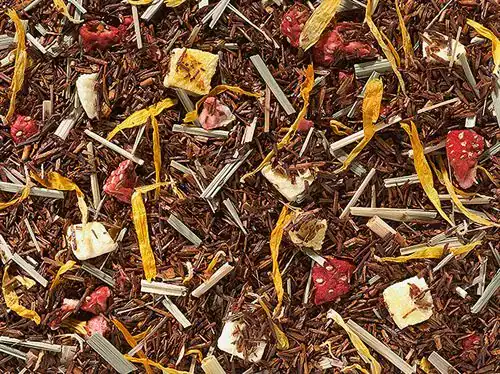 Aardbei Mango rooibos thee met mango en aardbei, fruitig en verfrissend, De Heeren van 17