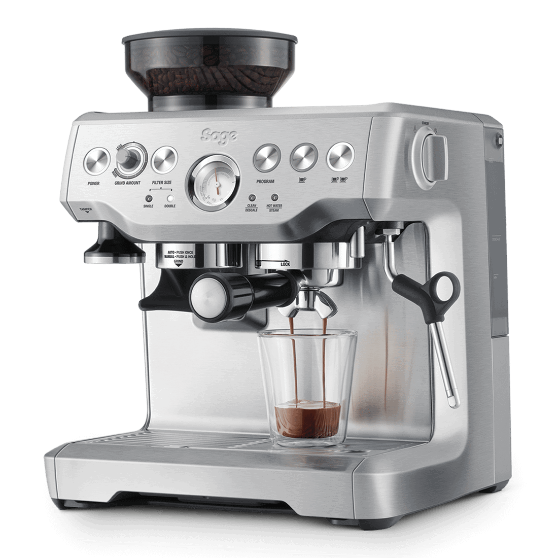 Sage Barista Express, espressomachine met geïntegreerde molen