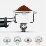 Roestvrijstalen portafilter van 54 mm met filterbakjes, Sage Barista Express Impress