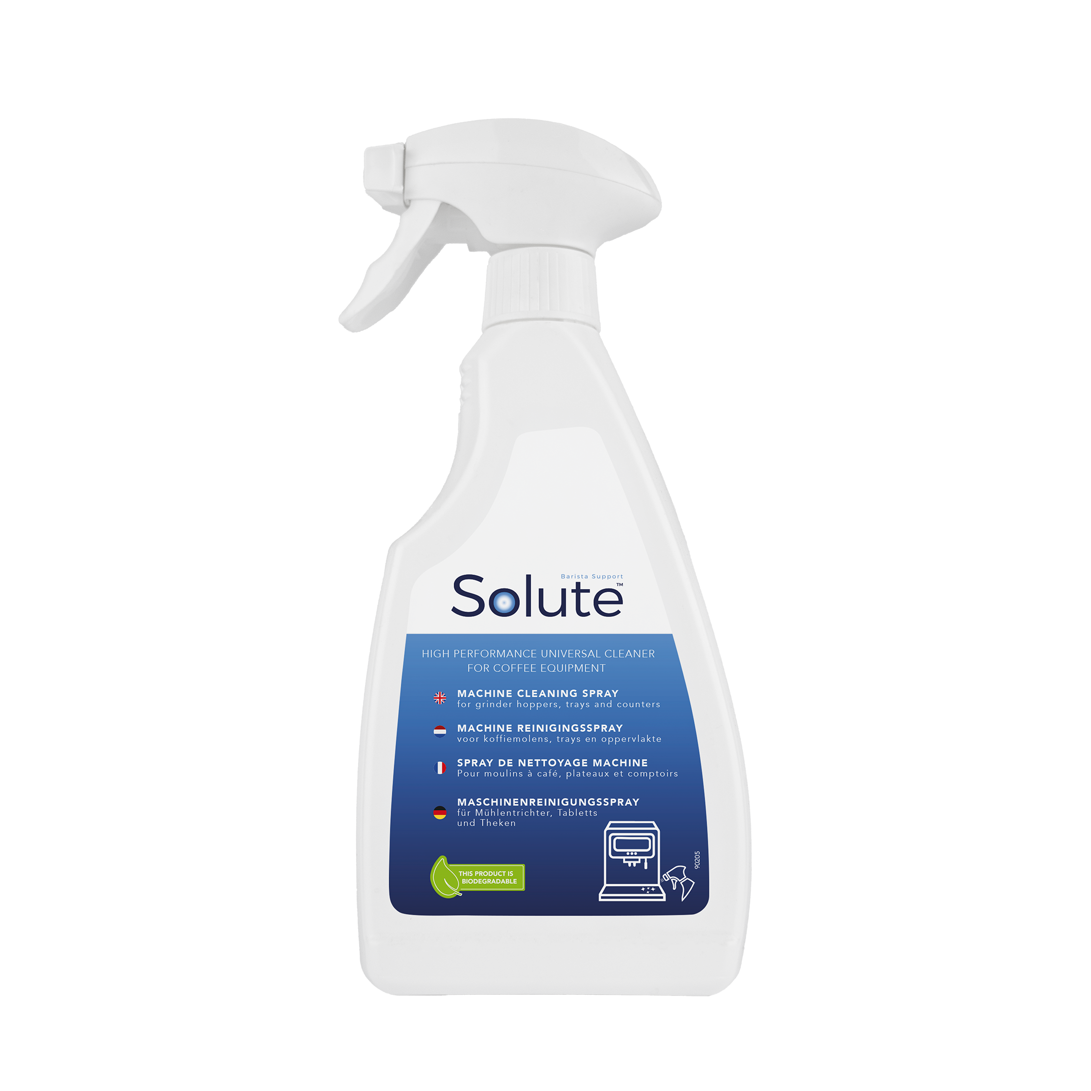 Solute machine reinigingsspray 500 ml voor koffiemachines