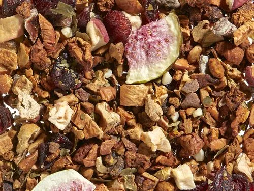 Boswandeling, herfstige kruidenthee met peer vijg en kastanje, De Heeren van 17