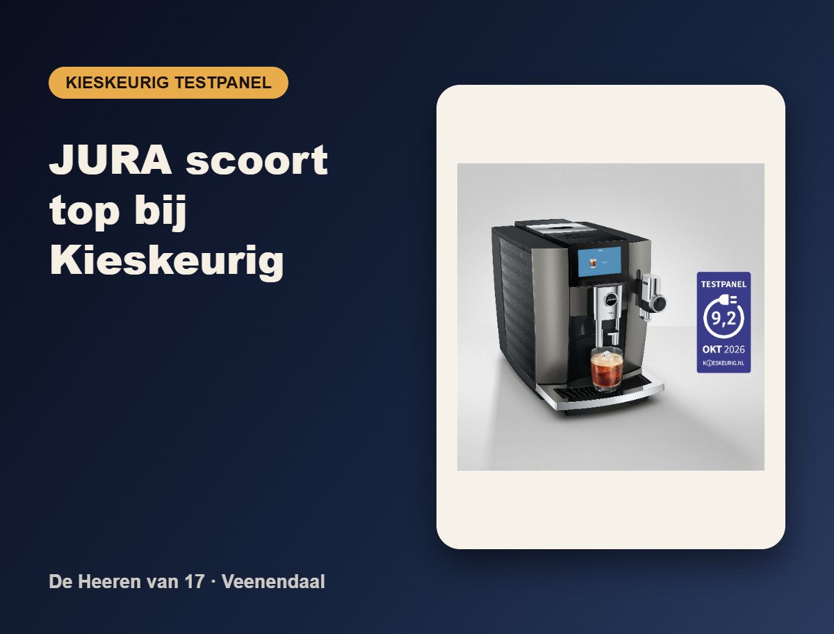 JURA scoort top bij Kieskeurig