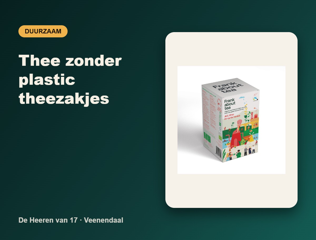 Thee zonder plastic theezakjes